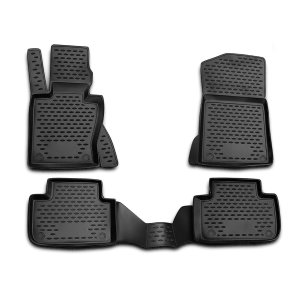 BMW X3 Floor Mats - Omac - Rubber TPE - Black - '04-'10